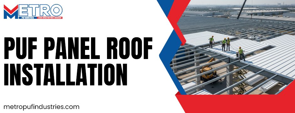 PUF panel roof installation